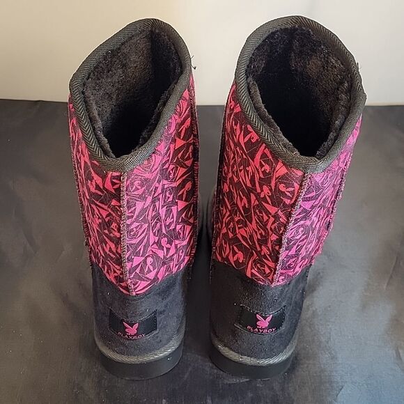 BRAND NEW PLAYBOY BUNNY UGG STYLE WOMEN"S SLIP ON BOOT - Picture 4 of 13